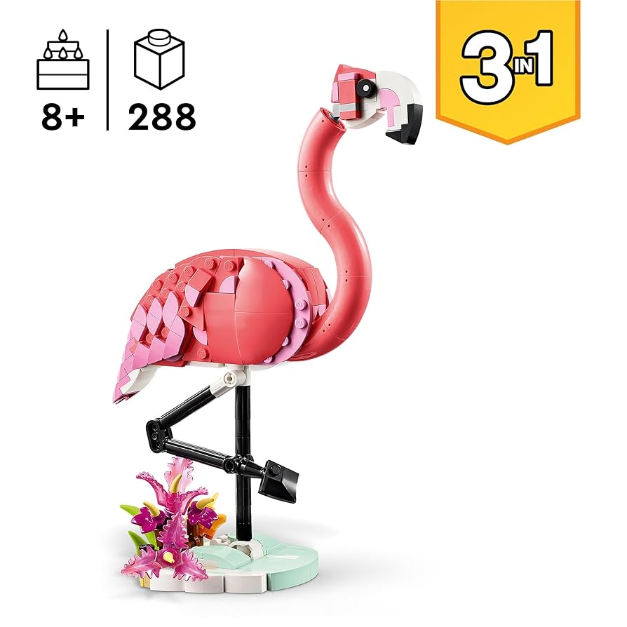 Amazon.com: Lego Creator Animal: Pink Flamingos Toy Toy